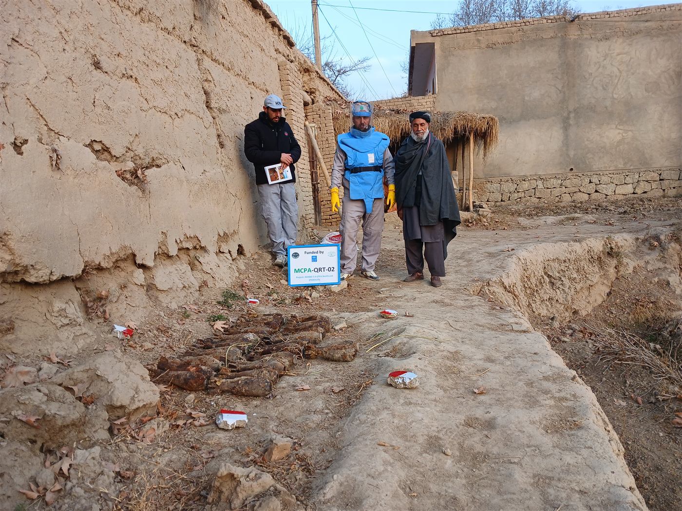 MCPA quick response team during a hotline response in Archi district, Kunduz province, February 2026
